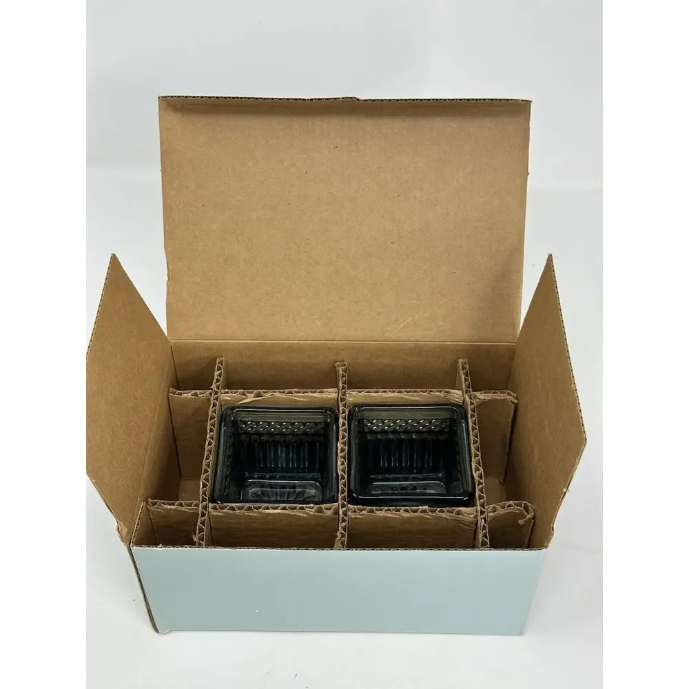 PARTYLITE “Radiant Glow” Pair of Candle Holders “Toscana” Square Blue RETIRED - Picture 5 of 5